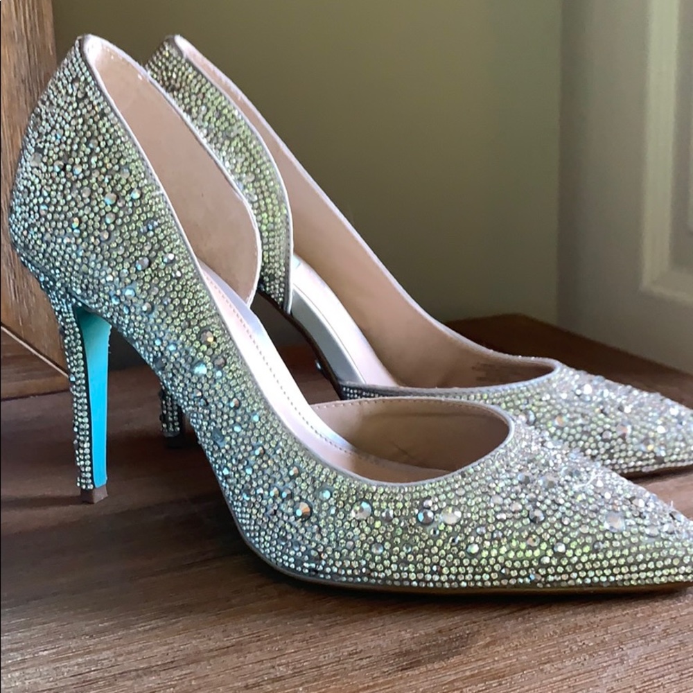Betsey Johnson gem heels size 9.5
